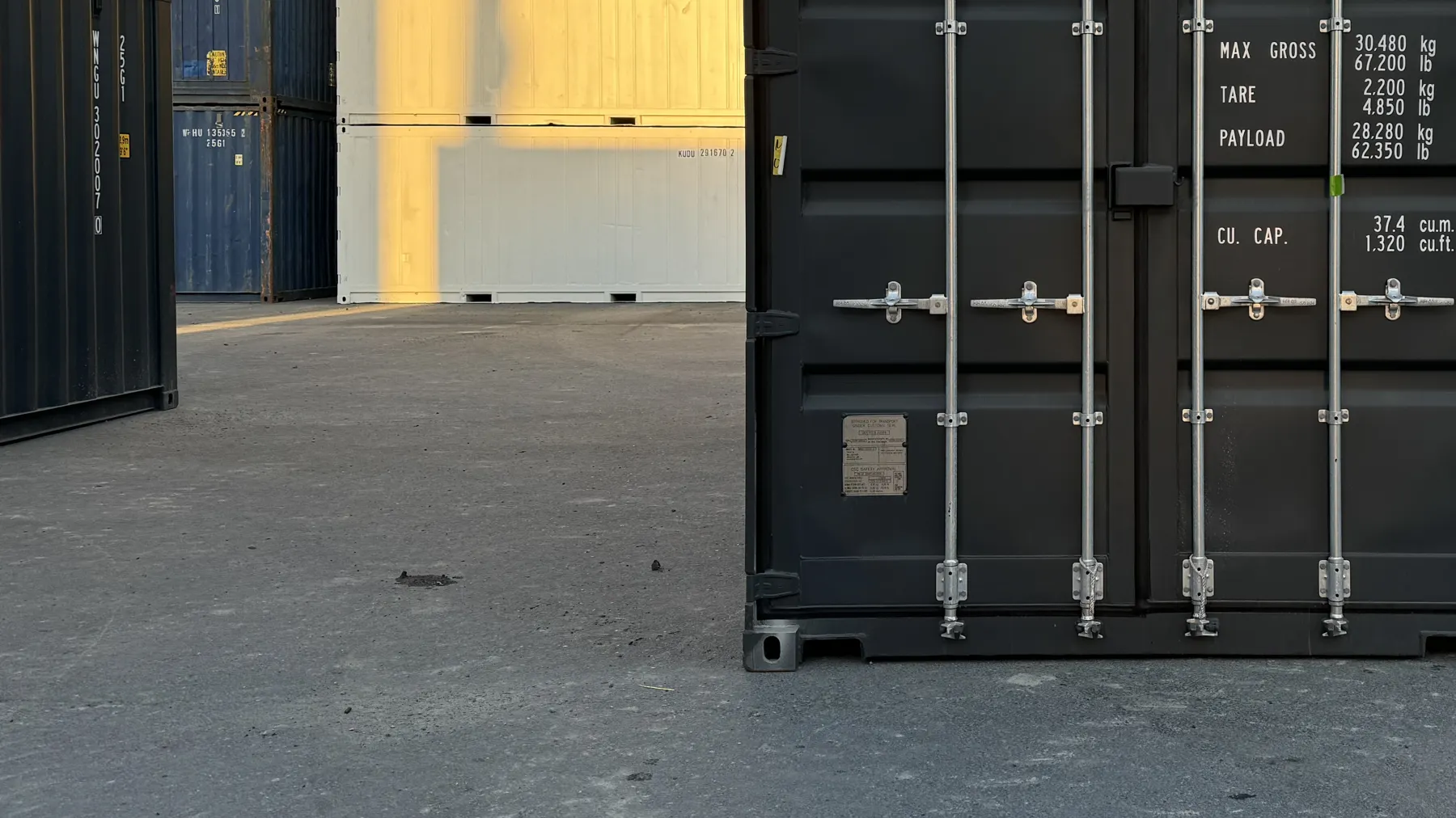 High cube shipping container in the Sunstate Containers yard