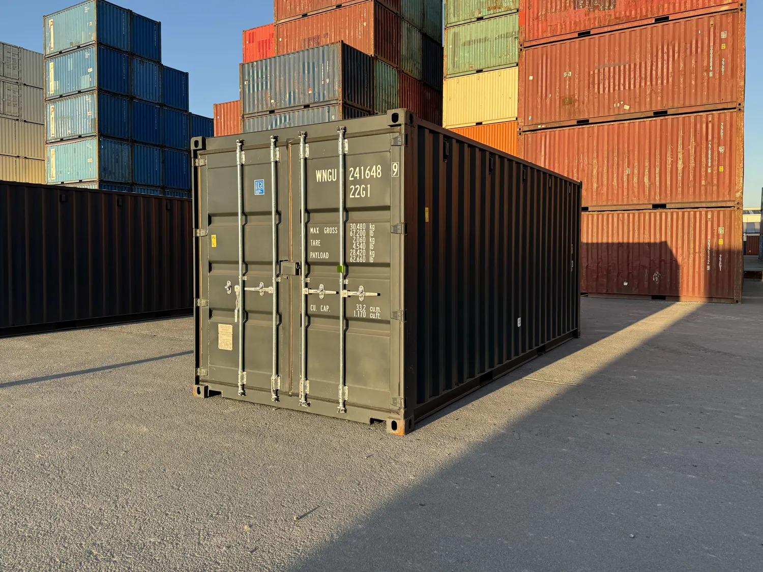 Shipping container ready for delivery to Melbourne